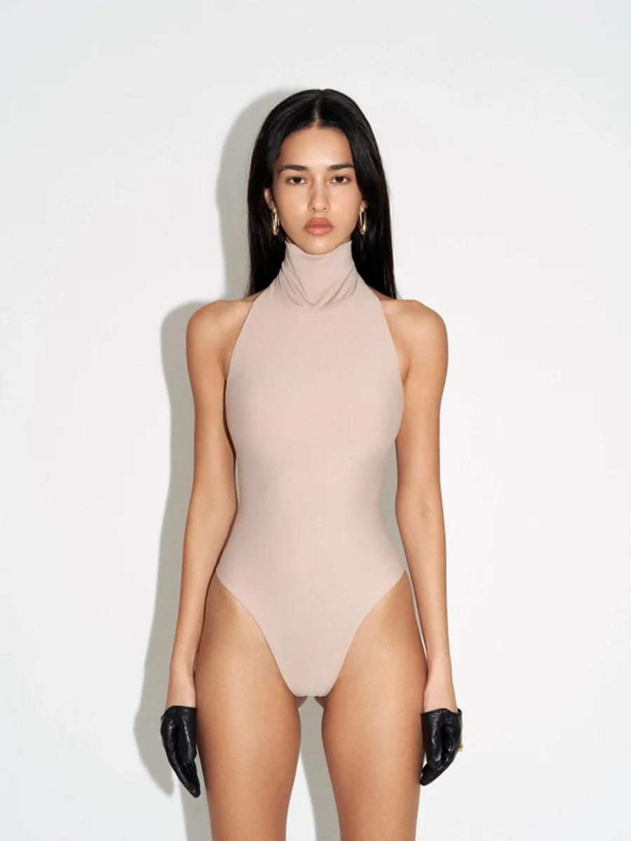 Боди Halter sandy, Бежевый