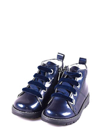 Ботинки демисезонные PRIMIGI Синий лак/Бархатные шнурки Девочка