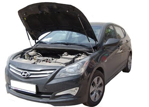 Амортизатор (упор) капота на Hyundai Solaris 12-02(с 2014 по 2017 г.в.)Autoinnovation