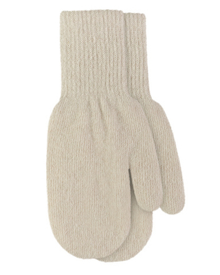 Варежки (двуслойные) Dan & Dani Светло-бежевый Девочка