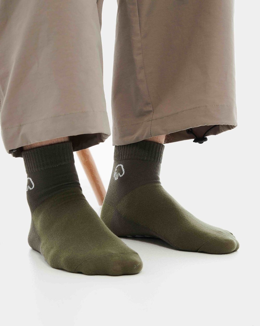 Носки Anteater Low Green Logo зеленые