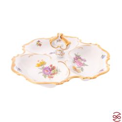 Менажница Queen's Crown Мейсенский букет 24см