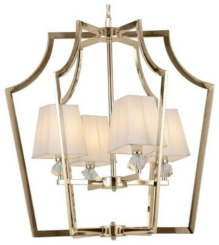 Подвесная люстра LUMINA DECO Montero LDP 1249-4 GD+WT