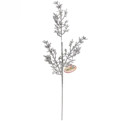 Ветка хвойная «Очарование» 55 см, Серебро
