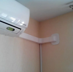 Ввод в стену прямой для кабель канала "Арктика" 74х55мм Ruvinil белый