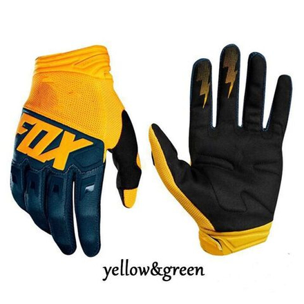 мотоперчатки кроссовые FX желтые S