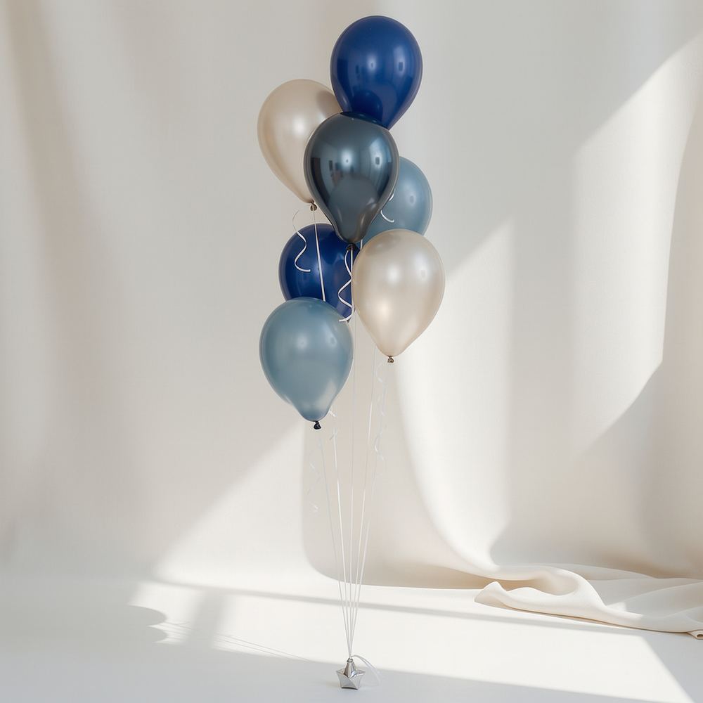 Фонтан шаров "Синий сапфир"