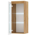 Пенал навесной 1В "ГРЕТТА" Дуб Крафт золотой - Белый