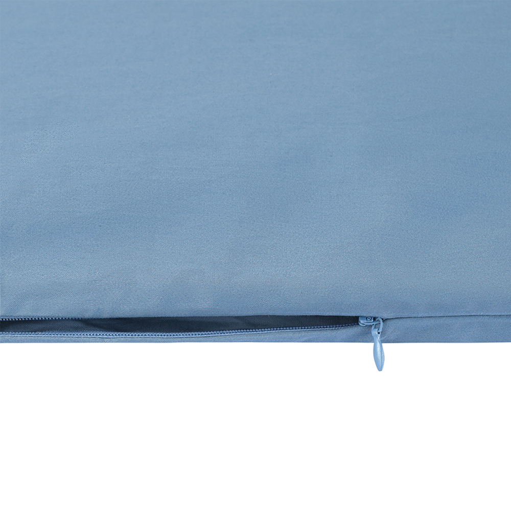 Комплект постельного белья из премиального сатина джинсово-синего цвета из коллекции essential, 150х