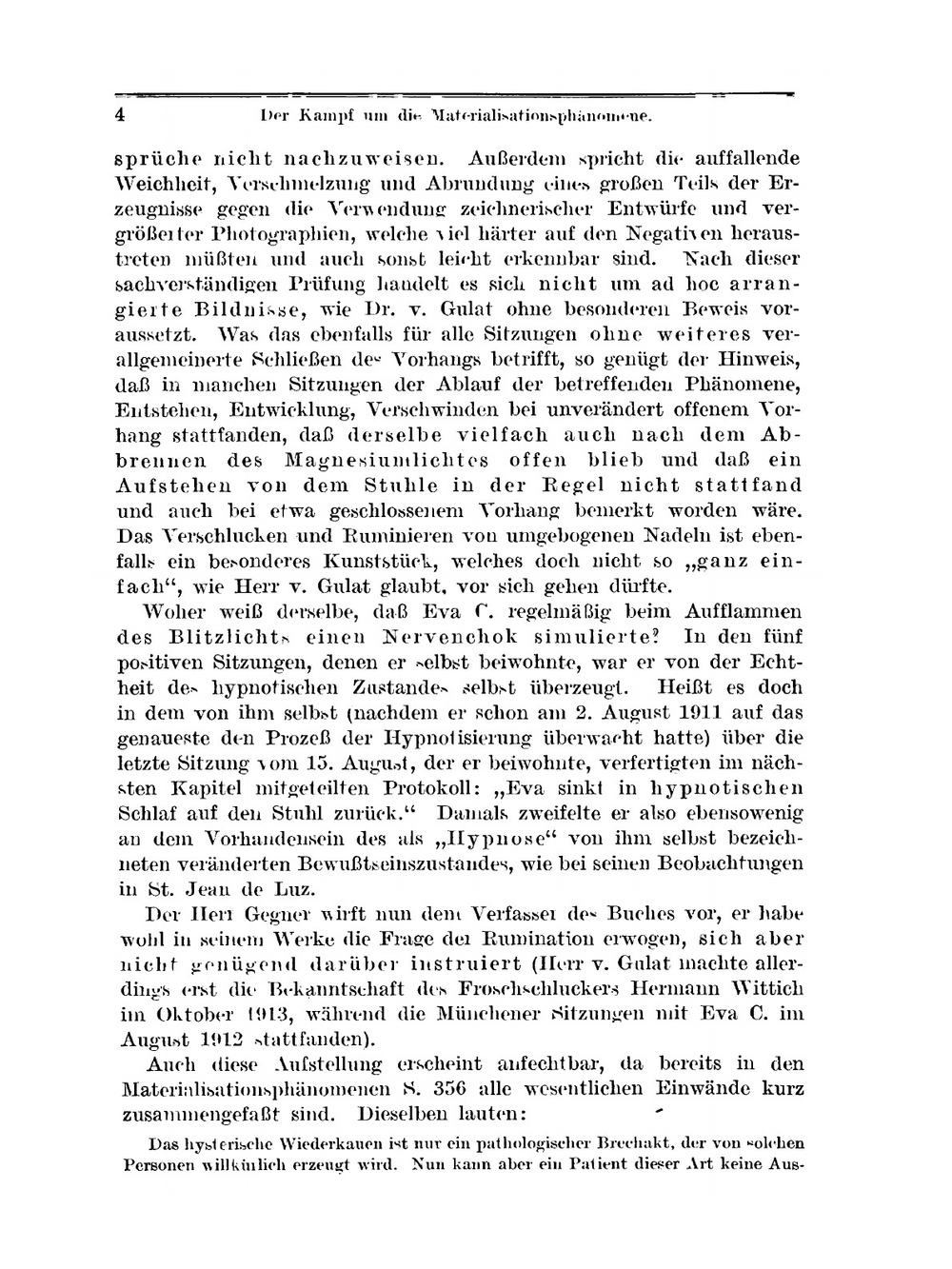 Der Kampf um die Materialisations-Phänomene. Eine Verteidigunsschrift | Schrenck-Notzing