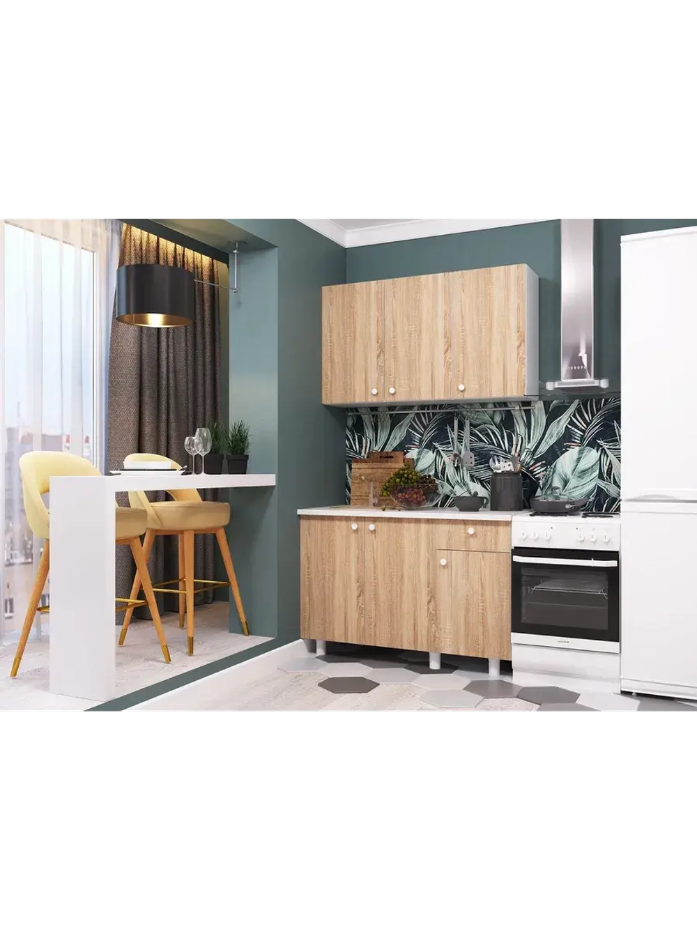 Кухонный гарнитур POINT 120 Сонома