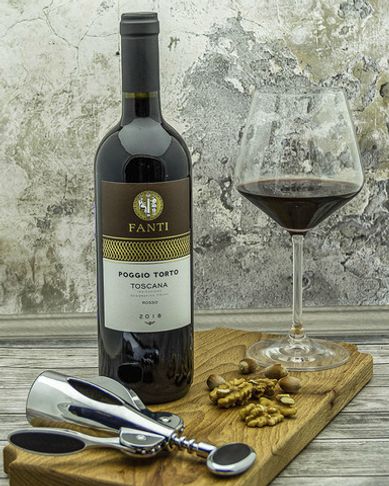 Вино Fanti Поджо Торто Тоскана Россо Красное Сухое 2018 г.у. 13,5% 0,75 л, Италия