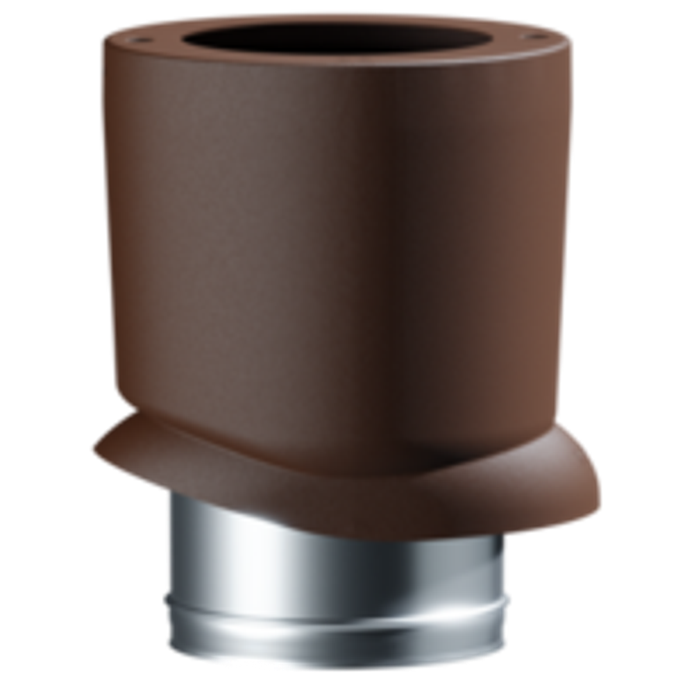 Docke PREMIUM/ Выход вентиляционный ИЗЛ-125/700/ Труба/ Тёмно-коричневый