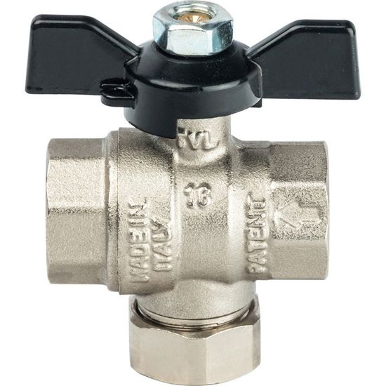 Кран шаровой с фильтром Stout 1/2" (ручка-бабочка) SVF 0002 000015