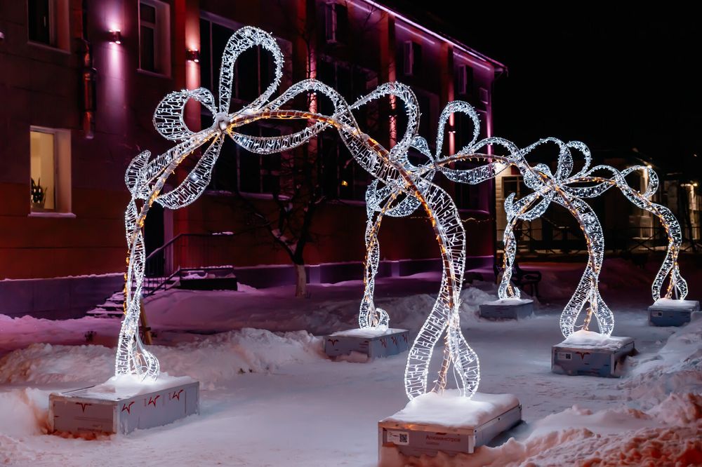 световая арка "Морозная лента"