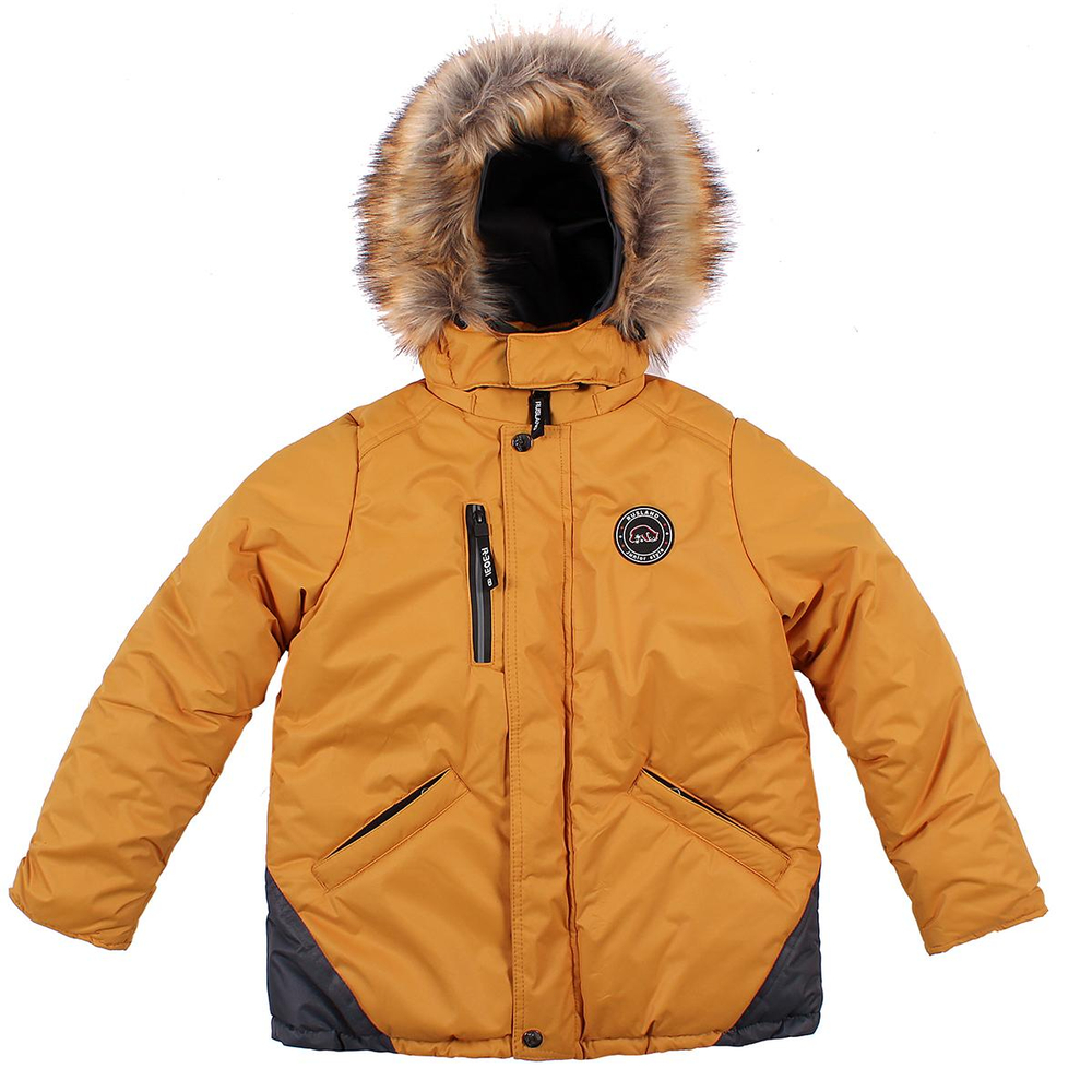 Комплект зимний д/мальчика р.122, горч. (Rusland) А 22-22