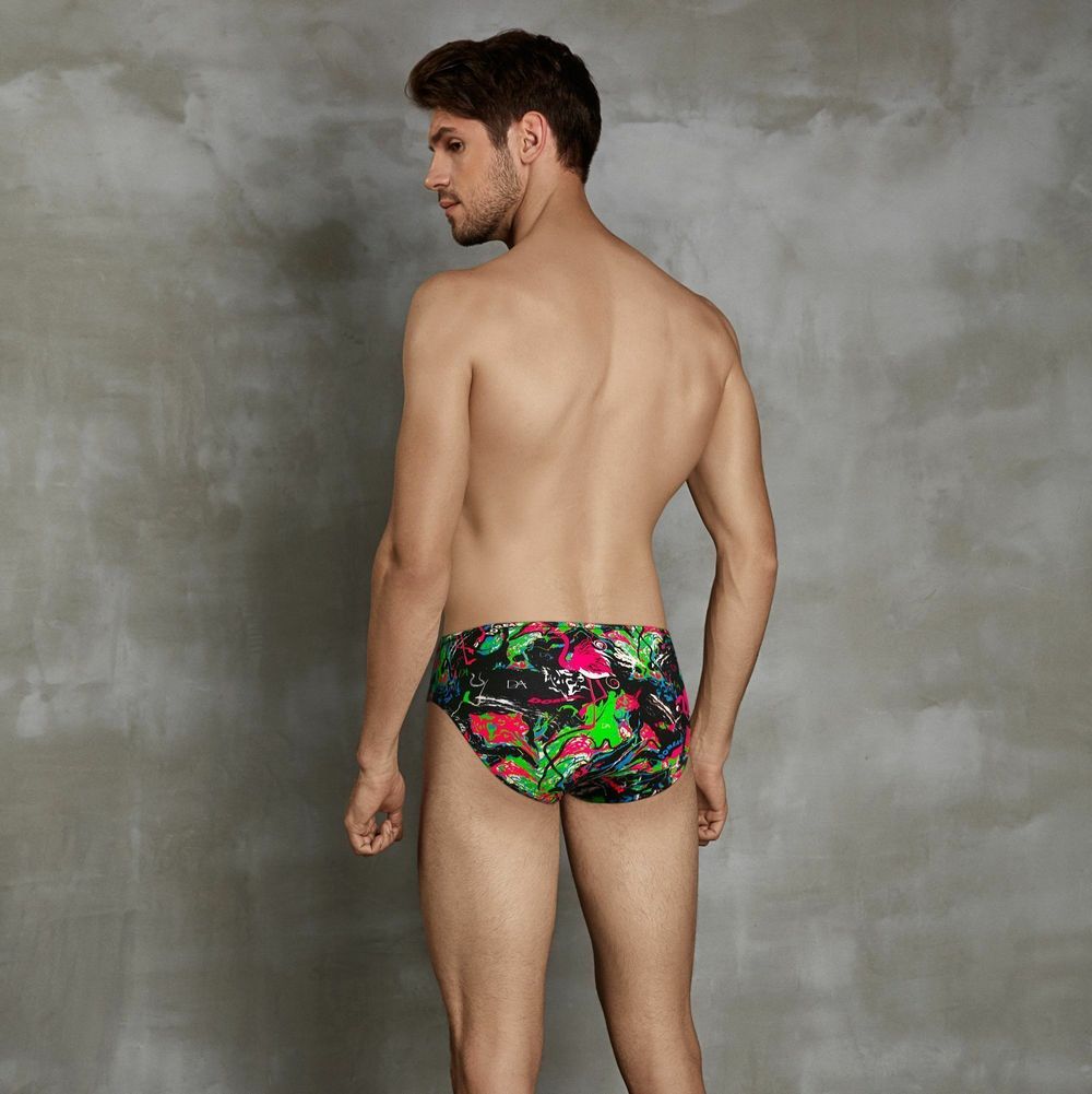 Мужские трусы слипы разноцветные Doreanse Flamingo 1361