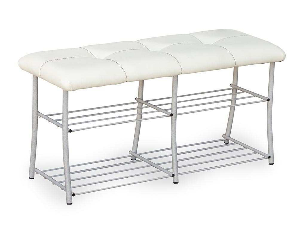 Обувница МС-7 белое золото/крем