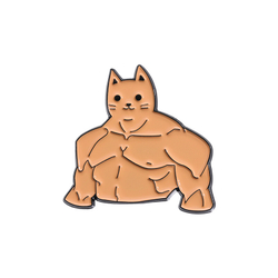 Металлический значок "Котя Качок"