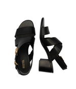 Кожаные босоножки на каблуке Michael Kors - черный(40S4VEMS1L)