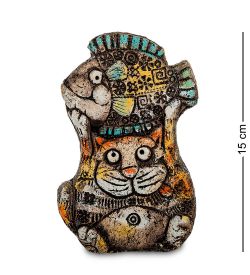 KK-298 Фигурка «Кот Удачный день» шамот