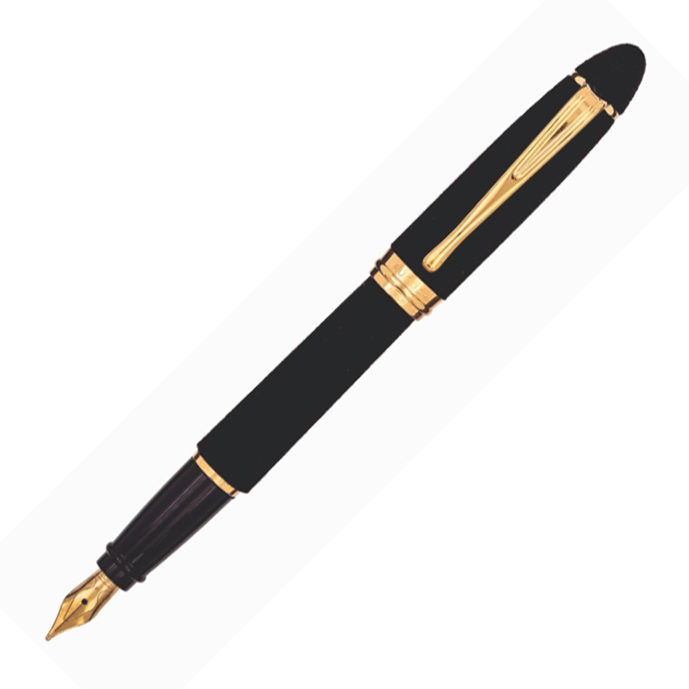Перьевая ручка Aurora Ipsilon Velvet Black GT, перо - F, в подарочной коробке
