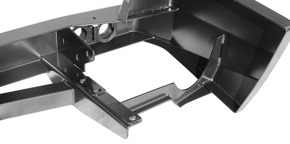 Бампер силовой задний Nissan Patrol Y61 2004+ с квадратом под фаркоп, калиткой и фонарями РИФ