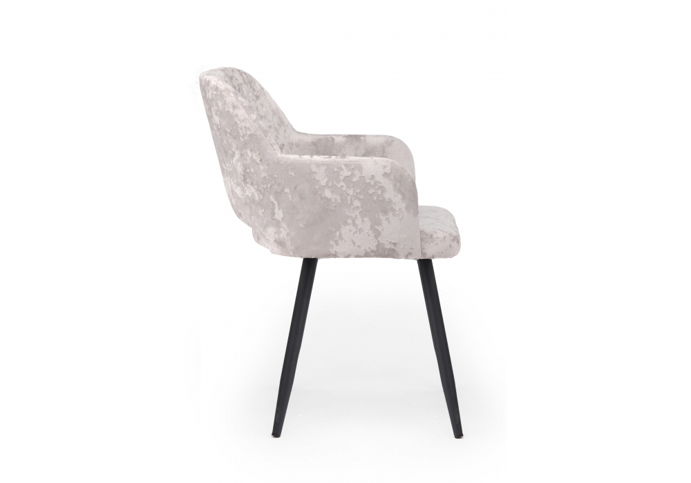 Стул на металлокаркасе Woodville Эолин 360 латте (simple 008), черный, ножки черные