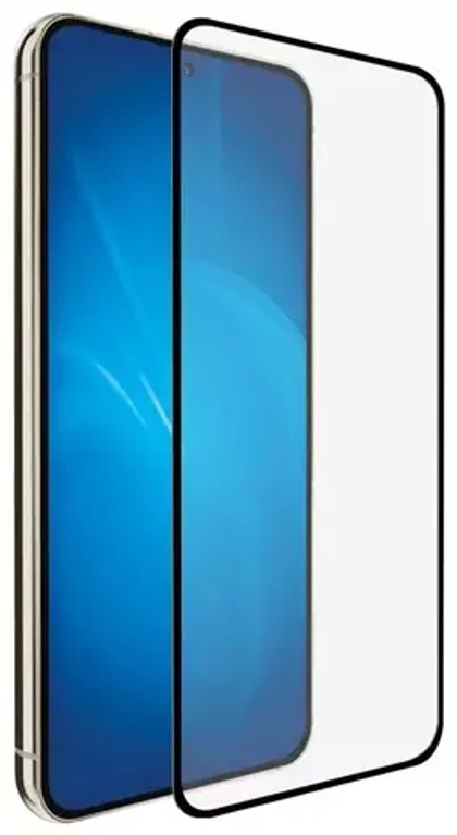 Закаленное стекло с цветной рамкой (fullscreen+fullglue) для Samsung Galaxy S23 Ultra (black)