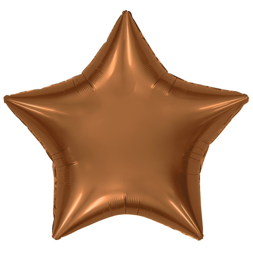 Шар фольгированный Звезда 90 см (Коричневый)