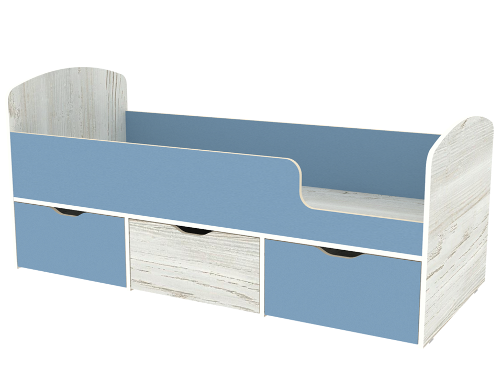 Кровать КарИВи Малыш Мини Винтерберг Светло-синий, голубой