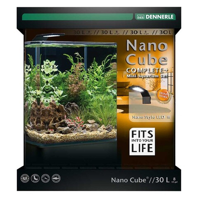 Dennerle NanoCube 30 Complete Plus Style - аквариум нано-куб с расширенным комплектом 30 л