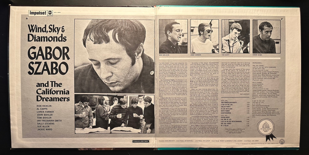 Gabor Szabo And The California Dreamers - Wind, Sky And Diamonds (США 1972г.)