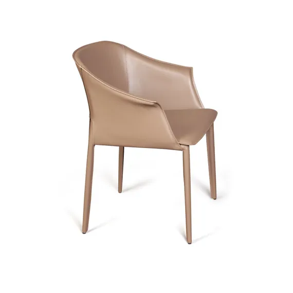 Стул Gio, серо-коричневая кожа