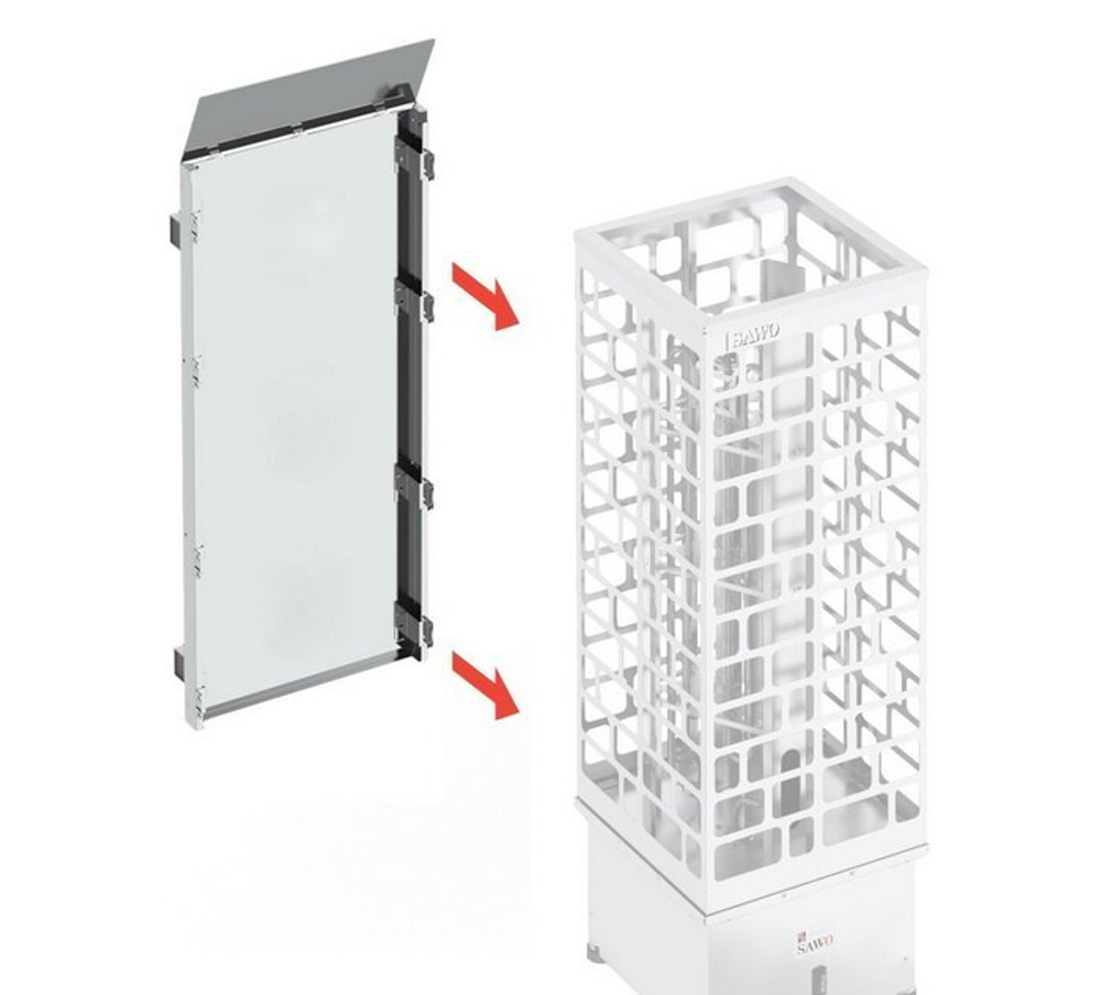 Защитное ограждение для печи Cubos SAWO CUB-PROCOV-WL (металл, пристенное)