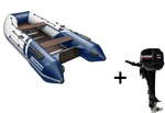 YACHTMAN-340 СК белый-синий + Toyama T 9.8 BMS (комплект лодка + мотор)