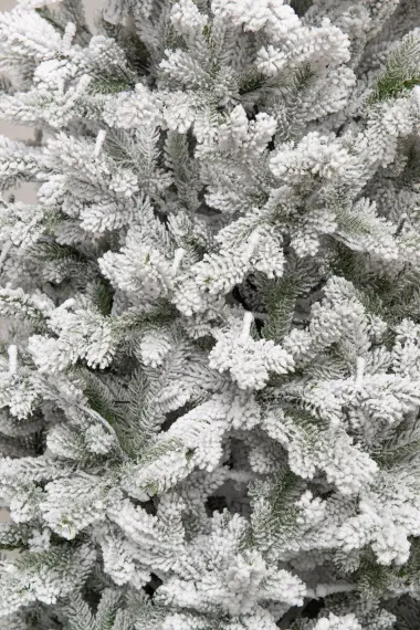 Искусственная елка Алтайская заснеженная 270 см., 760 холодных-белых Led ламп, 100% литая хвоя, ЕлкиТорг (177270)