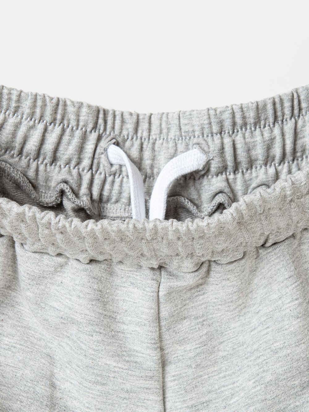 Брюки палаццо облегченные "Серый меланж" 7+