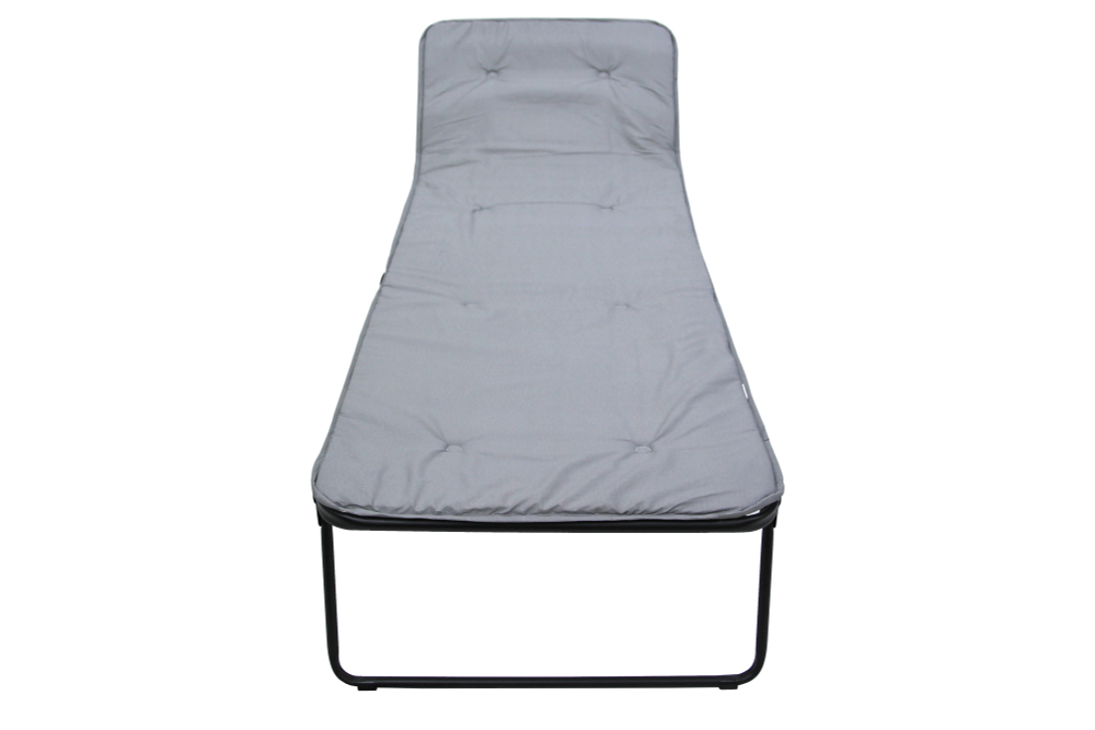 Кровать раскладная Надин п/мягкая лист 10мм арт.С408/71 (цвет ткани серый рис.без рисунка (1 шт. в уп.)