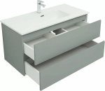 Тумба с раковиной Aquanet Вега 2.0 337957/330426 100 мисти грин