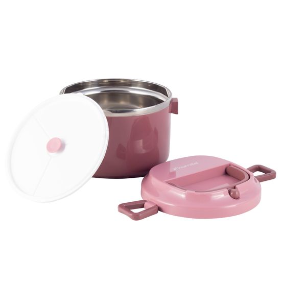 Ланч бокс 1000 мл. Kamille KM 2135 (пластик, нержавеющая сталь)