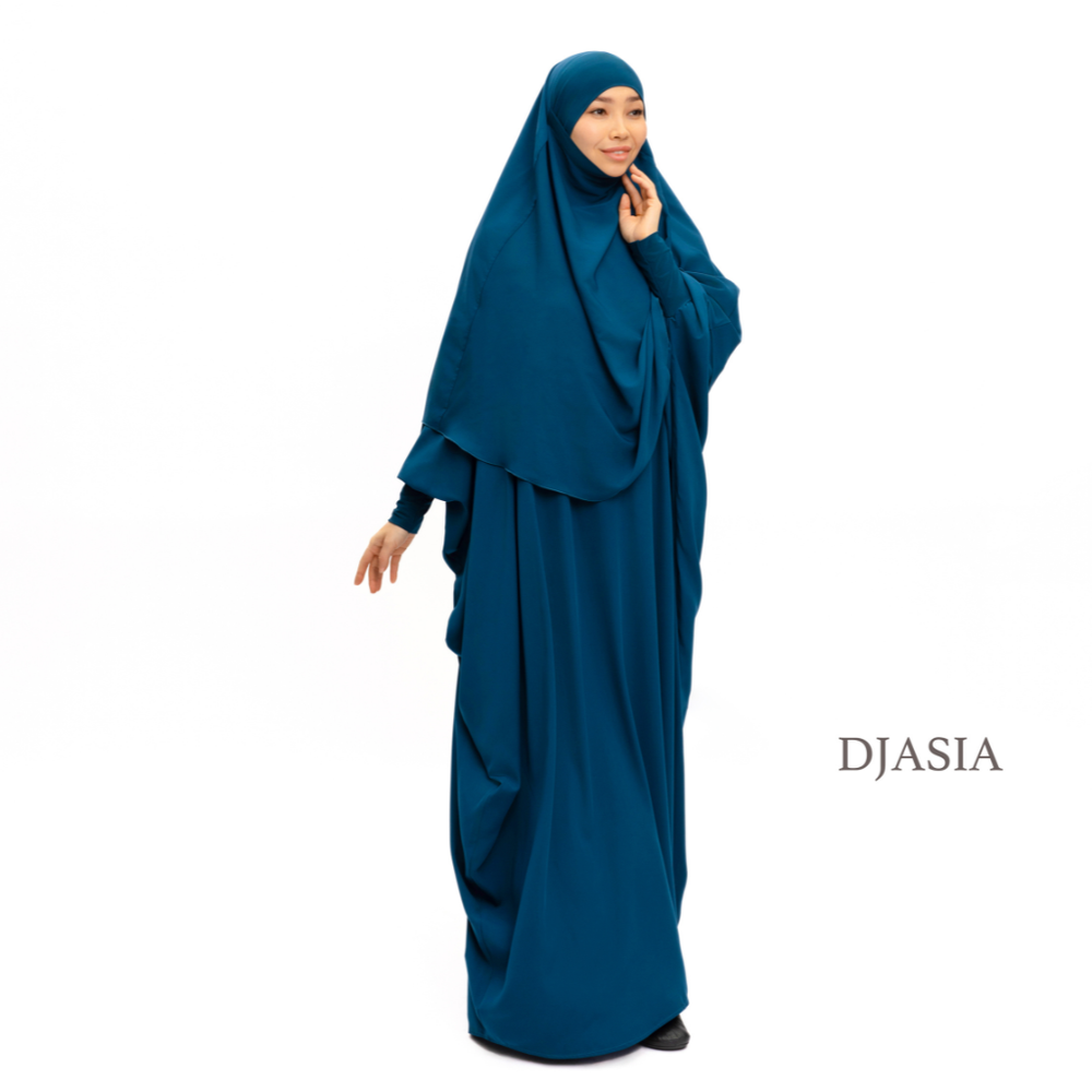 КОМПЛЕКТ: ХИМАР И АБАЯ ИЗ МЕДИНСКОГО ШЕЛКА One size