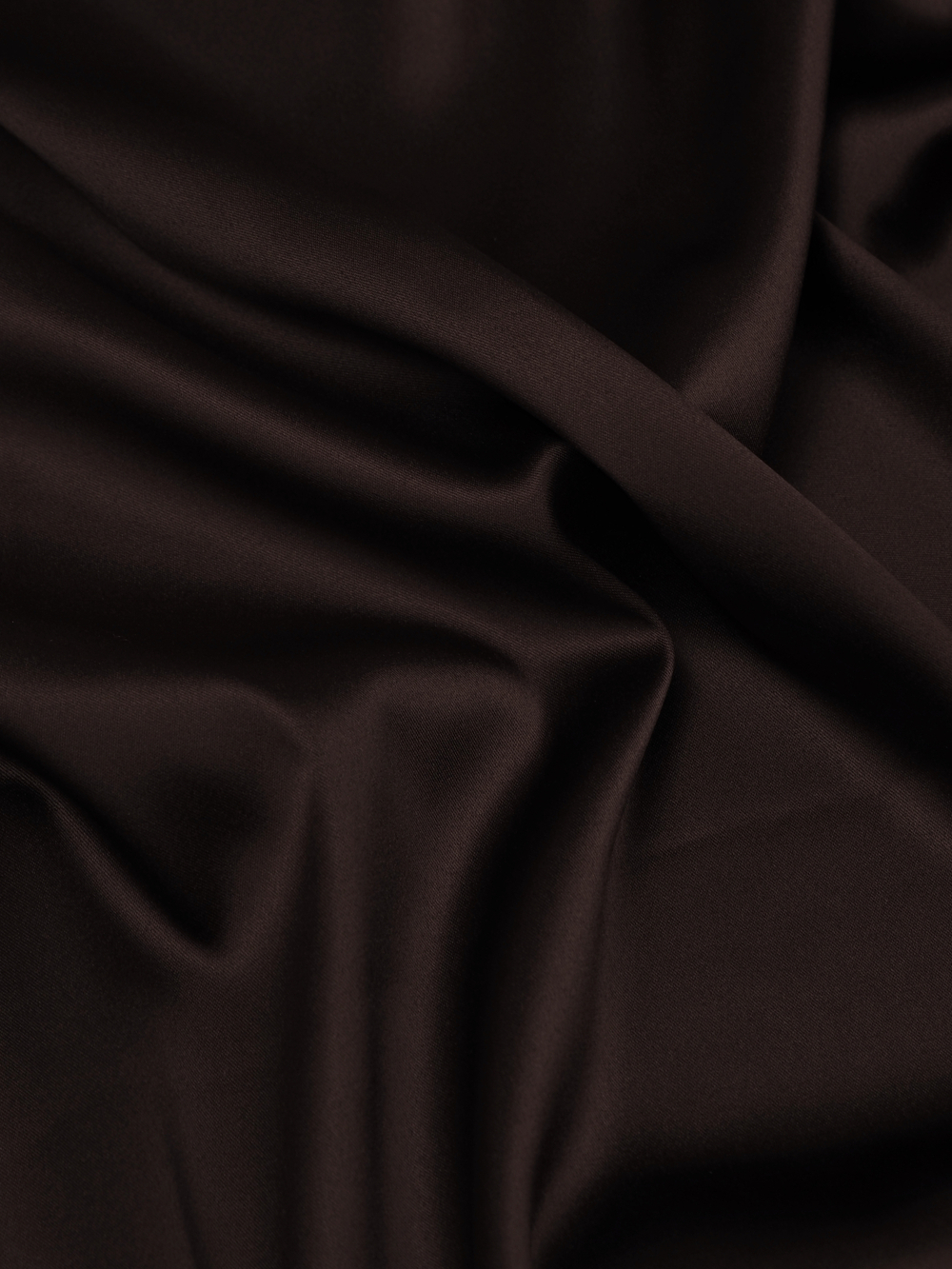 Атлас стрейч шоколад глянцевый метражом