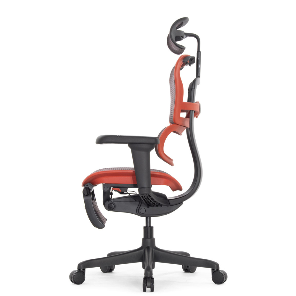 Кресло FALTO Ergohuman Ultra X9 GAMING с подножкой ( чёрный/ КРАСНЫЙ каркас /сетка Equator Red )
