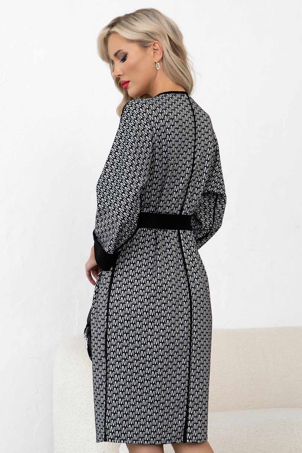 Платье Алана (черный/белый) Р11-1231/3 Nikol