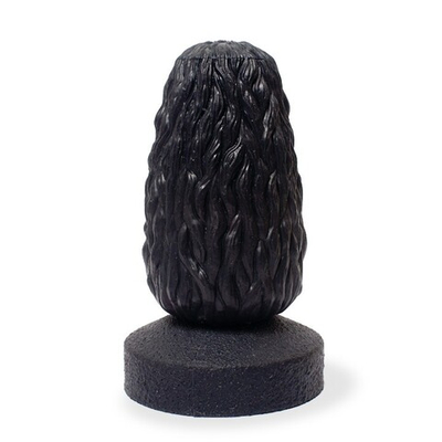 Чёрный анальный стимулятор Шишечка