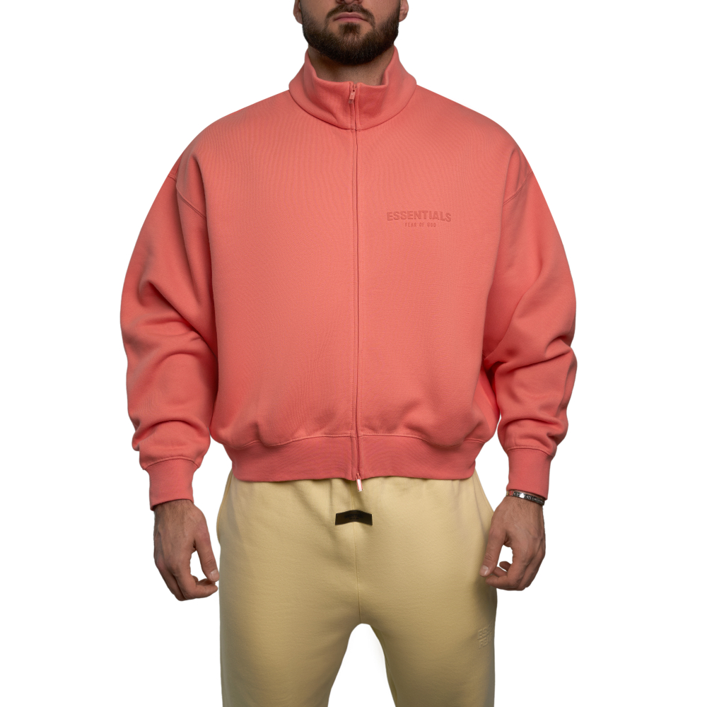 Fear of God Essentials Full Zip Jacket “Coral”