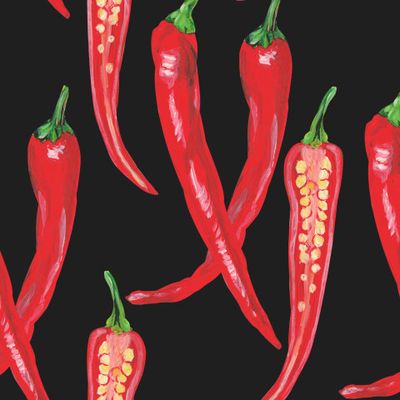 Красный острый перец чили