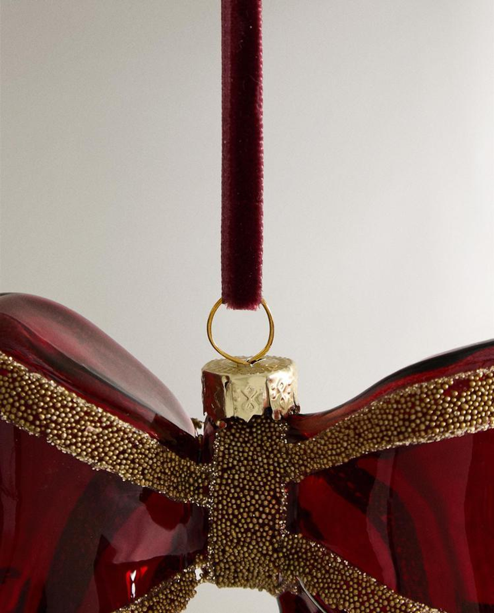 ZARA HOME УКРАШЕНИЯ ДЛЯ РОЖДЕСТВЕНСКОЙ ЁЛКИ В ФОРМЕ БАНТА, КРАСНЫЙ