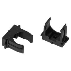 Крепеж-клипса ЭРА CLIP-25-B-MP для трубы прямой монтаж черная d25мм 50шт